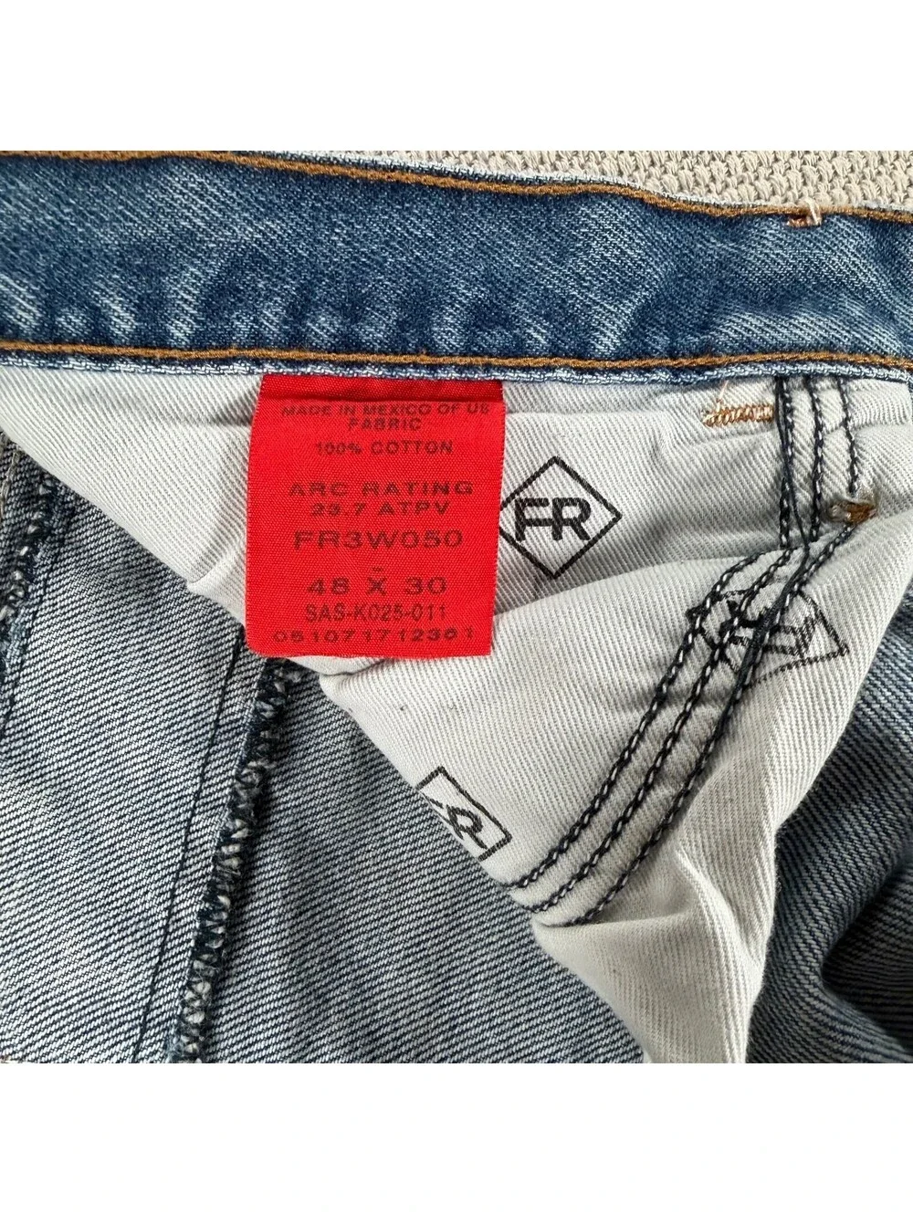 Wrangler FR RIGGS Workwear Men's Jeans 48x30 100% Cotton Flame Resistant